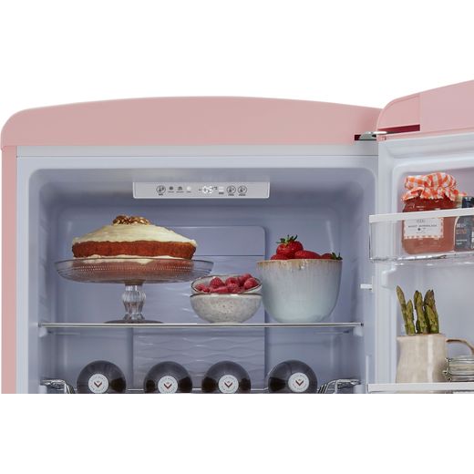CDA 60/40 Frost Free Fridge Freezer - Pink - Control panel